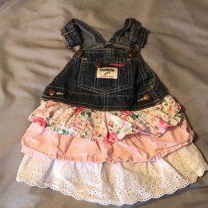 Osh Kosh overall dress (12m)
